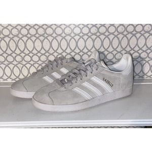 ADIDAS Boys Gazelle Gray Suede Casual Shoes Sneakers Size 5